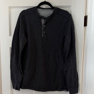 Eddie Bauer Charcoal Gray Long-Sleeve Henley